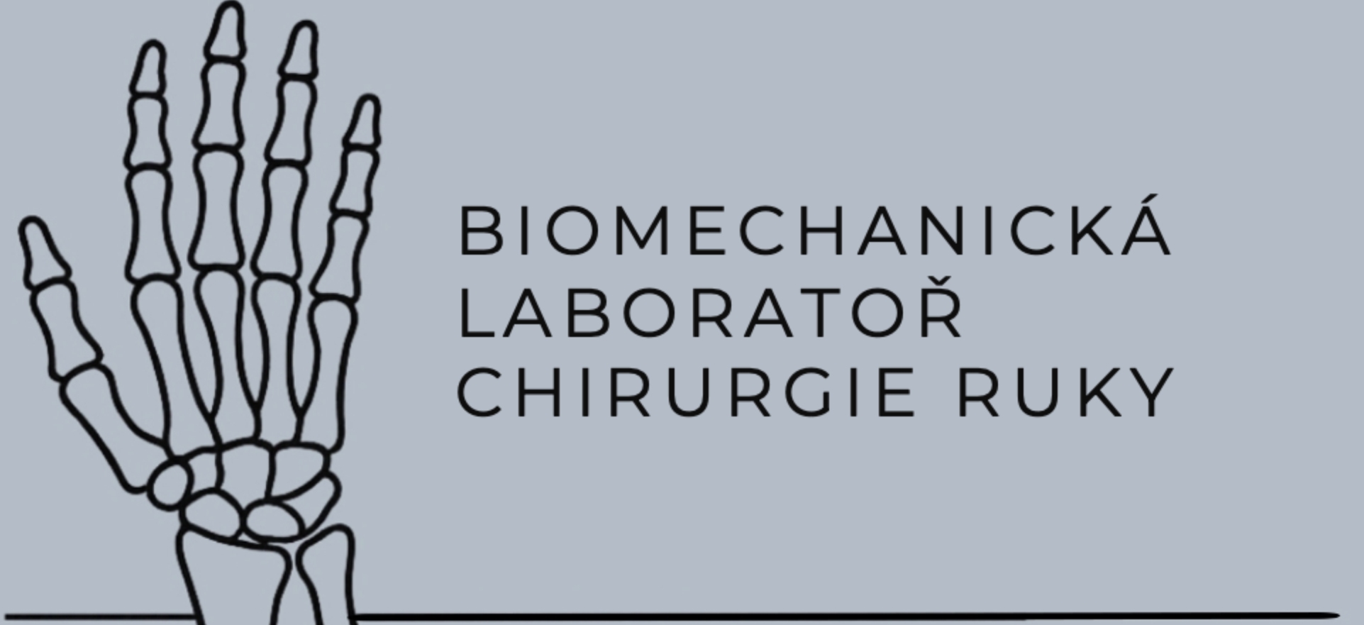 Logo biomechanická laboratoř chirurgie ruky